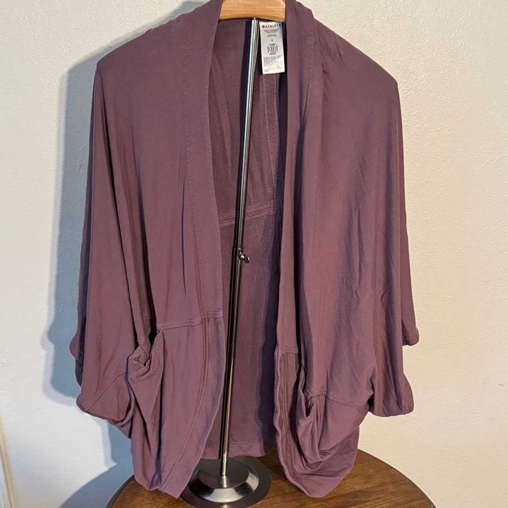 Athleta Mauve Women's sweater cardigan size large
